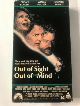 Out Of Sight Out Of Mind (vhs,  1990) Wings Hauser Rare Horror Screener Demo