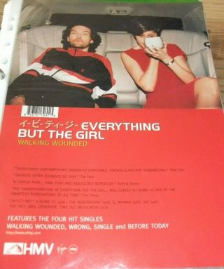 ☆☆ Rare Everything But The Girl Walking Wounded 28cm X 20cm Press Advert Poster