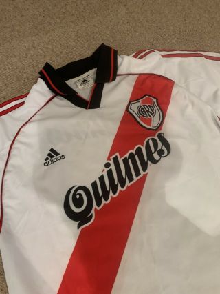 Vintage Rare 90s River Plate Argentina Football Shirt Top Quilmes Boca Juniors