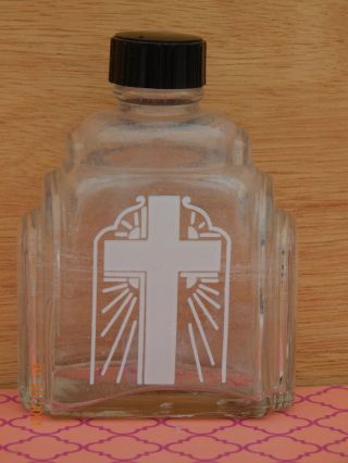 Antique Glass Holy Water Bottle