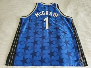 100 Rare Authentic Champion Orlando Magic Tracy McGrady Road Jersey Size 56 2