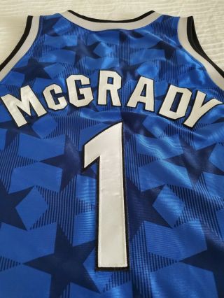 100 Rare Authentic Champion Orlando Magic Tracy McGrady Road Jersey Size 56 3
