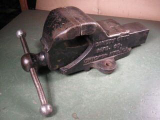 Old Vintage Tools Rare Bench Mount Vise Otto Made Solid Shape.