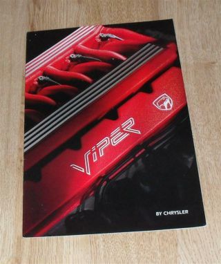 Chrysler Dodge Viper Supercar Brochure 1994 - Rare