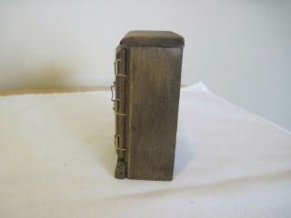 Vintage Chadwick - Miller Dollhouse Miniature Wood Ice Box w/Hinged Doors & Box 3