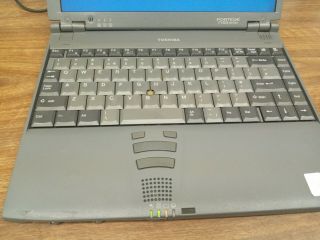 Rare Vintage Toshiba Portege 7140ct Power On Retro Laptop 3