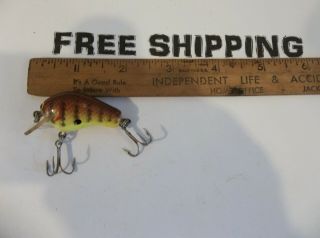 Bagley Honey B Square Bill Wooden Crankbait Fishing Lure Tackle Box Find.