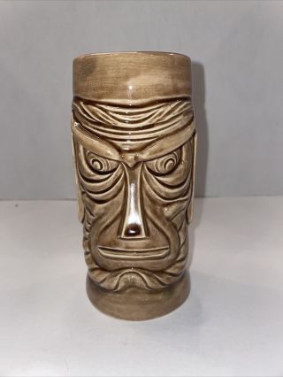 Rare Vintage Emerson Hotel Baltimore Hawaiian Room Bearded Tiki Mug Ceramic Cup