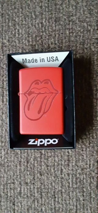 Rolling Stones Rare Carnaby St Etched Zippo Lighter Stones Product.