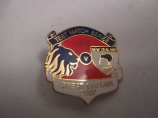 Rare Old 2007 Gb V Nz Rugby League Football Match Series Enamel Brooch Pin Badge
