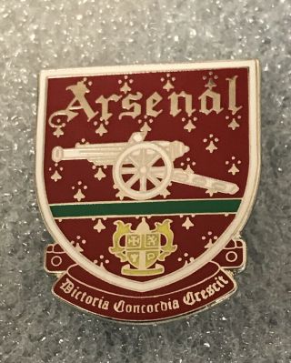 Arsenal Supporter Enamel Badge Very Rare & Large Crest From 1990’s (1)