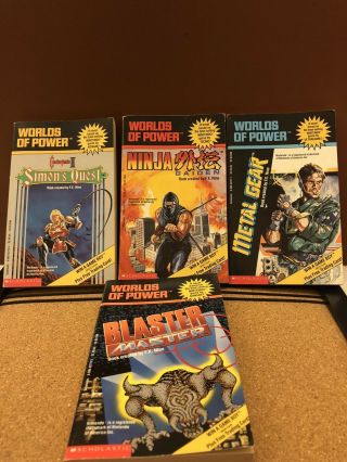 Worlds Of Power Nintendo Book Box Set Rare Volumes 1 - 4 Metal Gear Castlevania