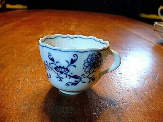 Antique Blue Meissen Blue Onion Porcelain Tea Cup