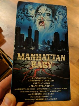 Manhattan Baby Lucio Fulci Gore Lightning Video Rare Non Rental Shape