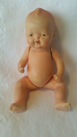 Vintage Bisque Baby Doll " Made In Japan " - 6 " Tall