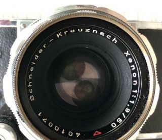 Exakta VX Ihagee Dresden 35mm SLR Film Camera With RARE,  FAST 50mm 1.  9 Xenon 3