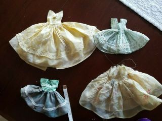 4 Vintage Ginny Doll ? Tiny Miss Clothes Dress