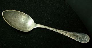 Vintage Antique Sterling Silver Charles City Ia Souvenir Spoon