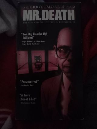 Mr.  Death: The Rise And Fall Of Fred A.  Leuchter Jr.  - 1999 Rare Blockbuster Vhs