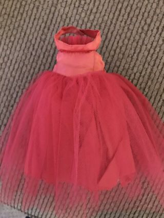 Vintage Red Formal For 10” Tiny Terri Lee Doll - Tagged