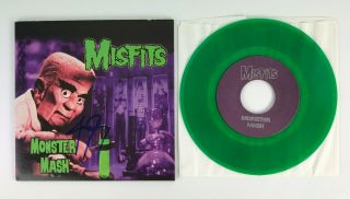 Misfits Monster Mash Autographed Green Vinyl,  1999.  Rare.  Punk