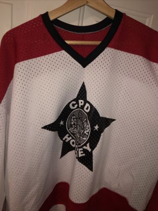 Chicago Police Hockey Jersey XXL VINTAGE RARE BLACKHAWKS 2