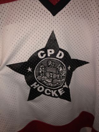 Chicago Police Hockey Jersey XXL VINTAGE RARE BLACKHAWKS 3