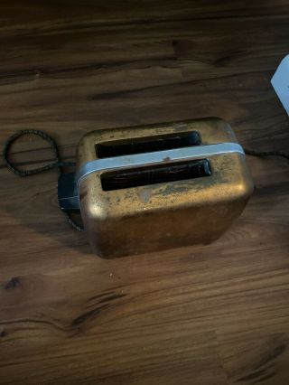 Rare Vintage Universal Landers Frary Clark Copper Toaster