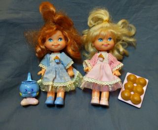 Vintage 1988 Cherry Merry Muffin,  Betty Berry Dolls W/ Muffins,  Li 