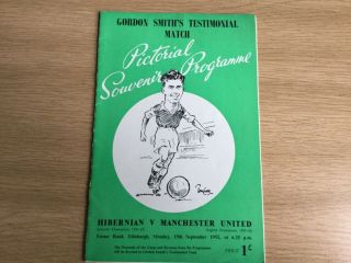 Rare Manchester United Testimonial Programme From 1952