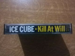 Ice Cube Kill At Will Cassette Tape Priority 4th & Broadway Uk 1990 / Rare Look