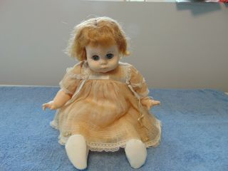 Vintage 1977 Madame Alexander " Mary Mine " 19 " Baby Doll Blonde Hair Blue Eyes
