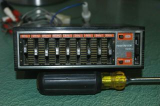 Very Rare Fujitsu Ten 9 Band Car Stereo Equalizer,  Early 1980s High End