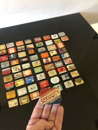 Vintage Sekurity Prophylactic Tin Box Rare Condom Antique Collectible