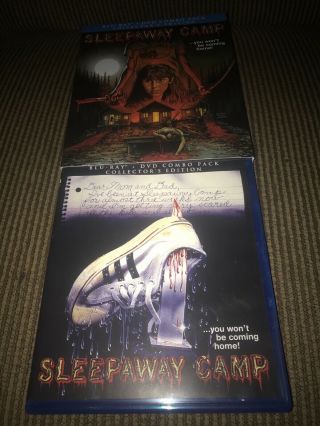 Sleepaway Camp (blu - Ray/dvd,  Collectors Edition) Oop W/ Slipcover Rare