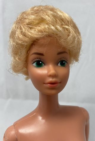 Vintage Barbie Doll Wig Blonde Short Hair Bubblecut Wig Only
