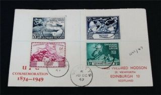 Nystamps British Leeward Islands Stamp Upu Early Fdc Cover Rare J22y2854