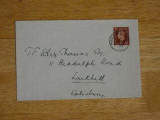 Trawsfynydd Camp Rare Postmark Posted 1939