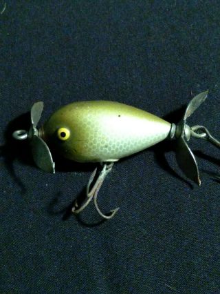 Vintage Shakespeare Midget Spinner Wood Fishing Lure Found In Wood Tackle Box
