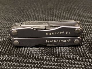 Rare Retired Leatherman Squirt E4 Electrical Multi - Tool Gray -