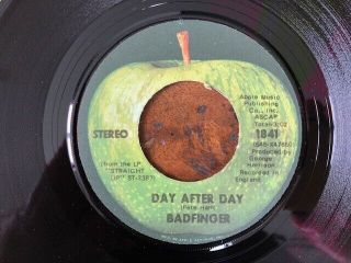Badfinger - Rare Us Apple 45 " Day After Day " 1971 Near