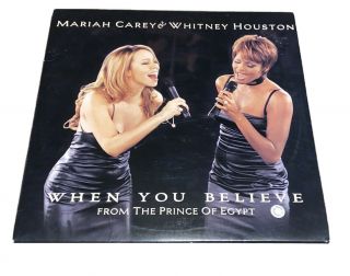 Mariah Carey & Whitney Houston - When You Believe (prince Of Egypt) 12” Vinyl Rare