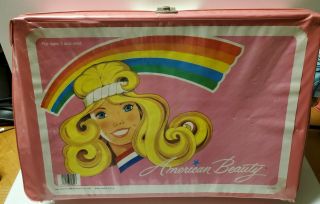 Vintage Tara Toy Co American Beauty Barbie Doll Carrying Case - 12 " X 18 "