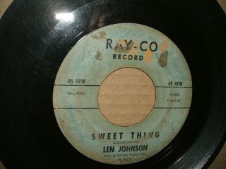 Rare R&B.  LEN JOHNSON 