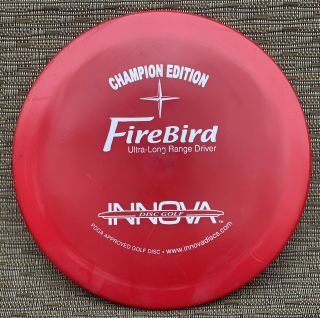 Rare Red Innova First Run Ce Firebird Fl Golf Disc Champion Editionpfn Pat 175g