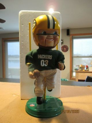 Pigskin Pete Green Bay Packers Rare With Goal Posts Rare.  2002 18 " Tall