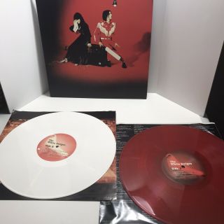 The White Stripes - Elephant 2lp Gf Red & White Vinyl 1st Press 2003 Ex/vg,  Rare