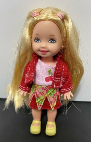 Vintage 1994 Mattel Barbie Kelly 4 " Doll Blonde Hair Complete Outfit