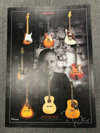 Very Rare Mark Knopfler Limited Edition Signed Numbered 2010 Lithograph