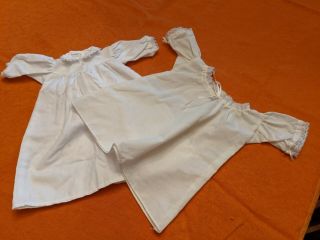Vintage 1994 Pleasant Co American Girl Addy White Nightgown & 1995 Cream Gown